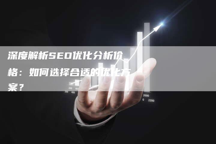 深度解析SEO优化分析价格：如何选择合适的优化方案？